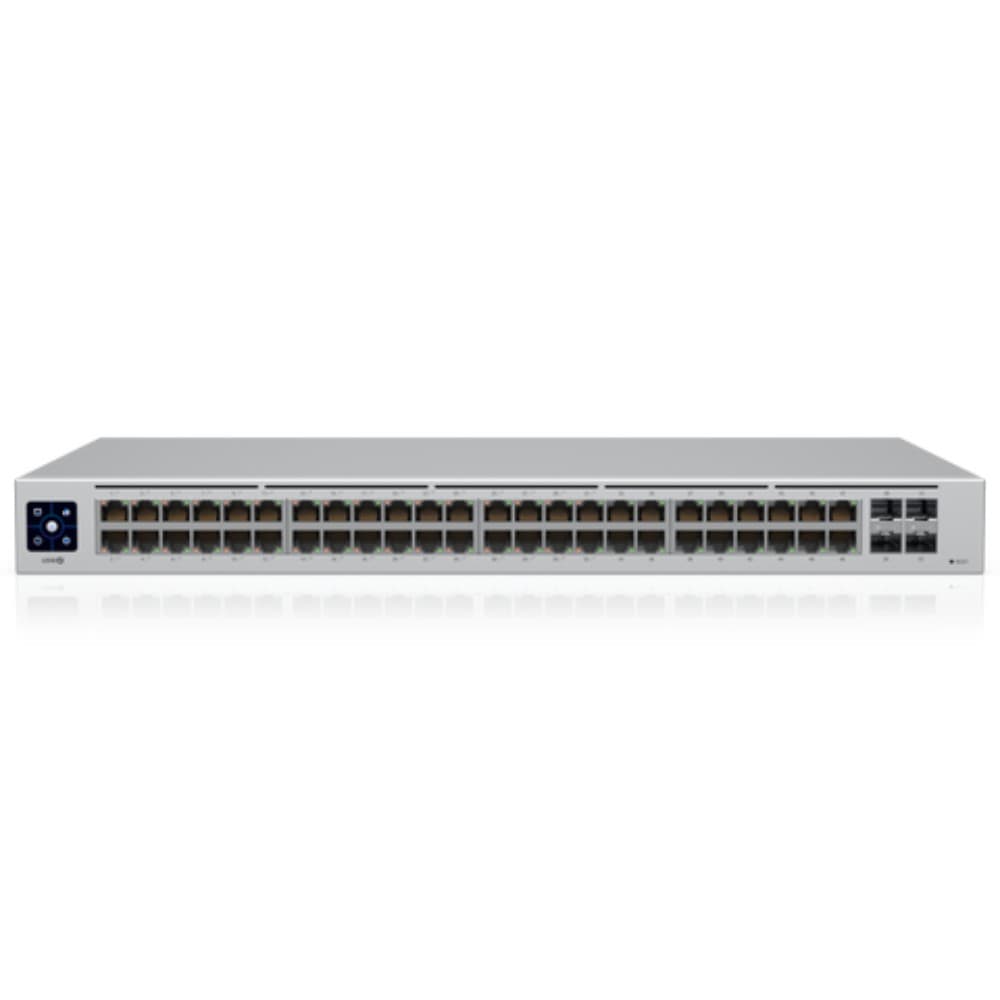 Ubiquiti UniFi USW-48-PoE Managed Gigabit Network Switch - 48 Ports (32 PoE+), 4x 1G SFP, 195W PoE Budget