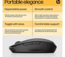 HP Dual Mode 300 Wireless Optical Mouse - Black (6CR71AA) thumbnail 3