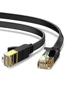 UGREEN Cat 7 Flat Ethernet Cable 10M – 10Gbps 600MHz U/FTP RJ45 LAN Cable (Black) thumbnail 9