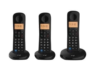 BT Everyday Phone Trio - DECT cordless phone with caller ID and nuisance call blocker, without answer machine, 3 handsets (base + 2 additional) - Image 2