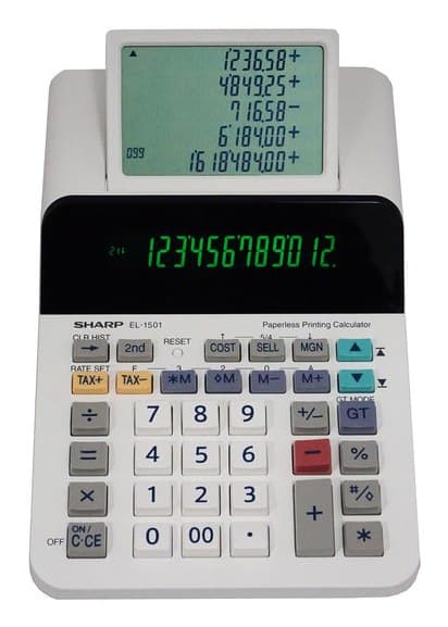 Sharp EL-1501 calculator Desktop Printing Multicolour, White - Image 1