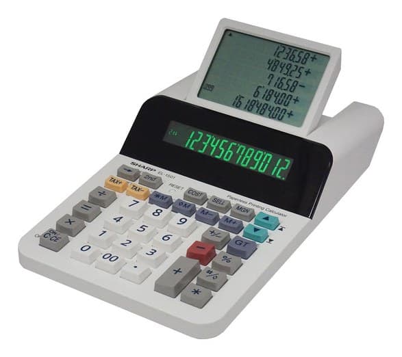 Sharp EL-1501 calculator Desktop Printing Multicolour, White - Image 2