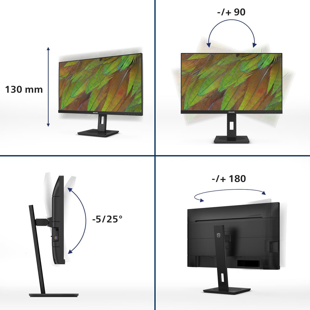 Philips 3000 series 27B1U3900/00 computer monitor 68.6 cm (27") 3840 x 2160 pixels 4K Ultra HD LCD Black - Image 3