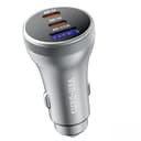 Ven-Dens 3-Port 90W Car Charger, 2x USB-C PD 36W + USB-A QC3.0 18W, VD-CC012 - Grey thumbnail 1