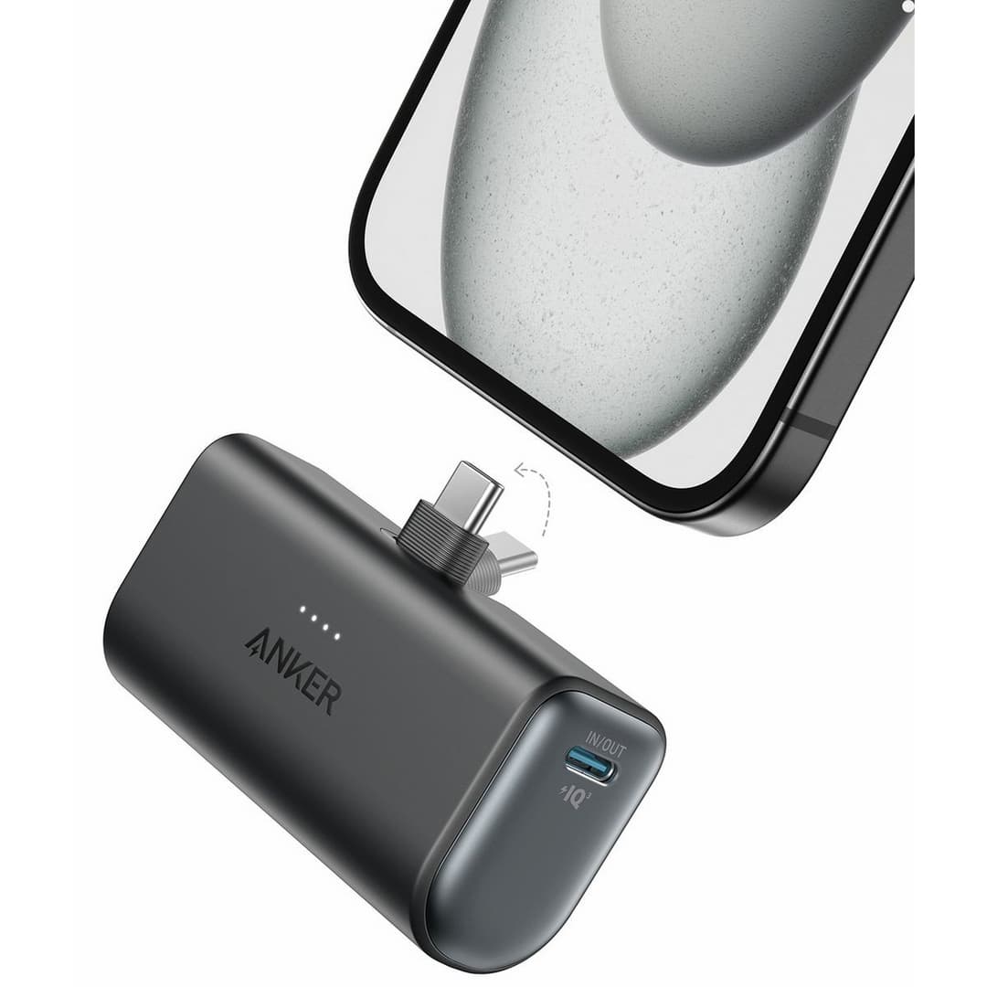 Anker Nano Power Bank 5,000mAh 22.5W with Built-In USB-C Connector - Black - Image 7