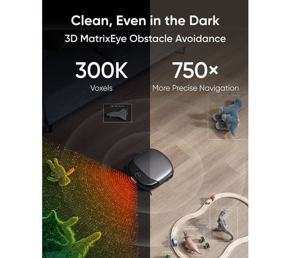 EUFY Omni S1 Pro 8,000 Pa Robot Vacuum Cleaner & Mop with All-in-One Station - Black - Image 6