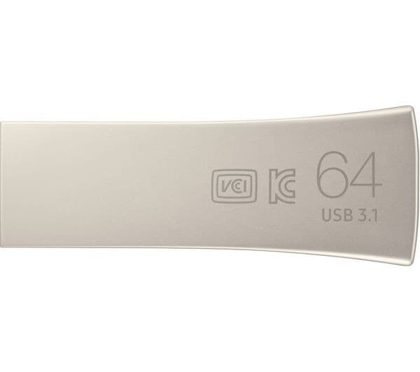 SAMSUNG Bar Plus USB 3.1 Memory Stick - 64 GB, Champagne Silver - Image 2