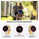Garmin Forerunner 570 42mm GPS Running Smart Watch AMOLED Music Garmin Coach - Raspberry with Translucent Bone/Mango Band thumbnail 2
