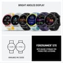 Garmin Forerunner 570 42mm GPS Running Smart Watch AMOLED Music Garmin Coach - Raspberry with Translucent Bone/Mango Band thumbnail 7