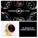 Garmin Forerunner 570 42mm GPS Running Smart Watch AMOLED Music Garmin Coach - Raspberry with Translucent Bone/Mango Band thumbnail 8