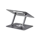 StarTech.com Rotating Laptop Stand, 360 Swivel, Ergonomic Desk Riser for Computer, Elevated Tray w/ Adjustable Tilt, Max 11lb/5kg, Aluminum Build, Portable Design thumbnail 2