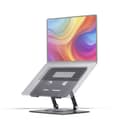 StarTech.com Rotating Laptop Stand, 360 Swivel, Ergonomic Desk Riser for Computer, Elevated Tray w/ Adjustable Tilt, Max 11lb/5kg, Aluminum Build, Portable Design thumbnail 4