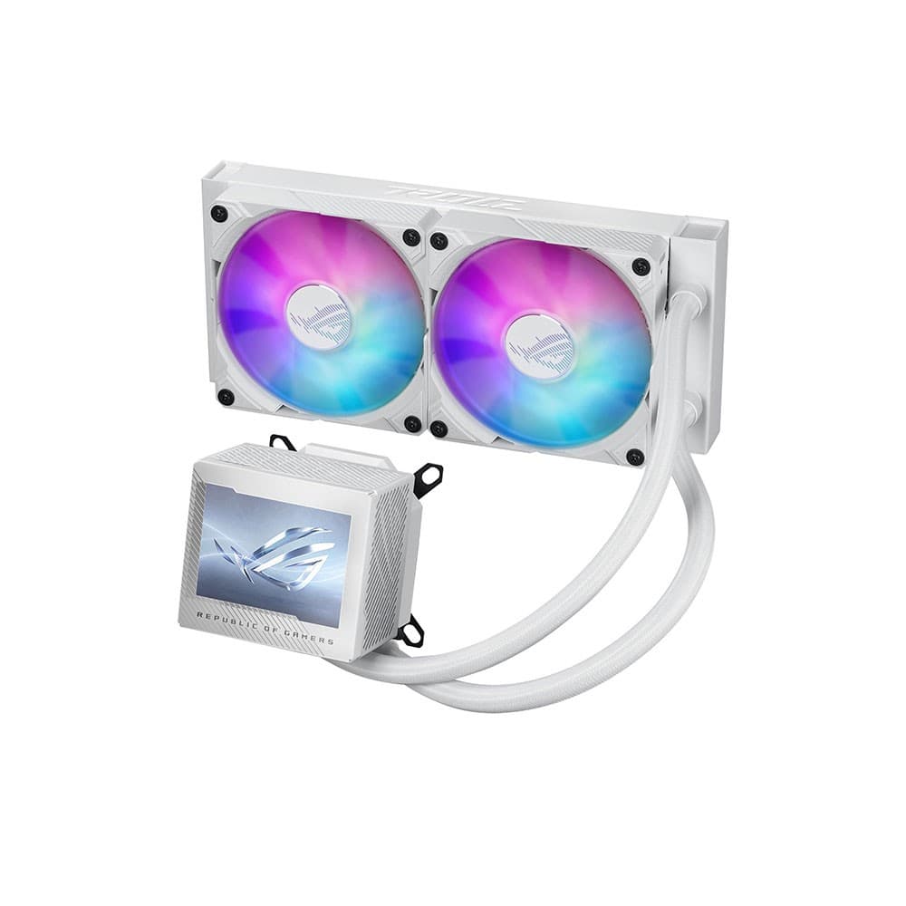 ASUS ROG RYUJIN III 240 ARGB White Edition Intel/AMD AIO Liquid CPU Cooler with 3.5" LCD - 90RC00K2-M0UAY0 - Image 3