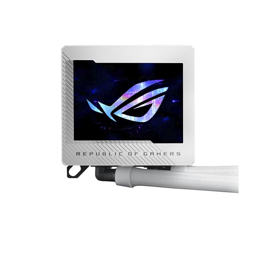 ASUS ROG RYUJIN III 240 ARGB White Edition Intel/AMD AIO Liquid CPU Cooler with 3.5" LCD - 90RC00K2-M0UAY0 - Image 5
