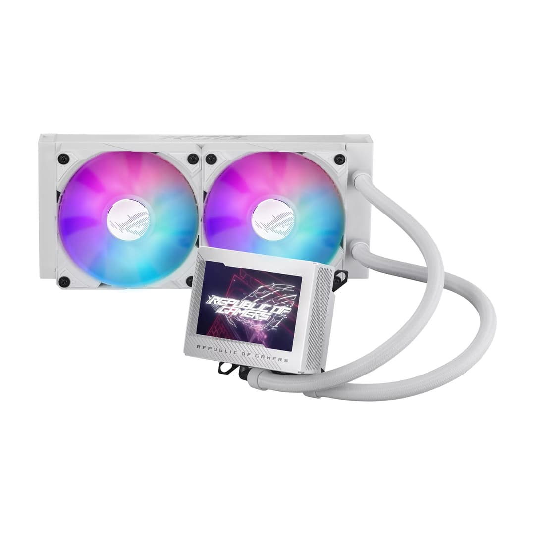 ASUS ROG RYUJIN III 240 ARGB White Edition Intel/AMD AIO Liquid CPU Cooler with 3.5" LCD - 90RC00K2-M0UAY0 - Image 8