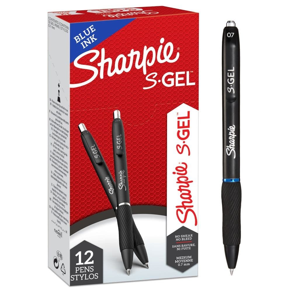 Sharpie 2136600 S-Gel Blue 0.7mm point Pen Pack of 12 - Image 1