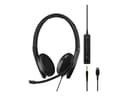 EPOS ADAPT 165T USB-C II Binaural On-Ear Headset - 3.5 mm jack, USB-C - Black - Certified for Microsoft Teams thumbnail 1