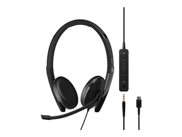 EPOS ADAPT 165T USB-C II Binaural On-Ear Headset - 3.5 mm jack, USB-C - Black - Certified for Microsoft Teams - Image 5