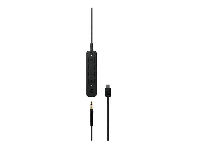 EPOS ADAPT 165T USB-C II Binaural On-Ear Headset - 3.5 mm jack, USB-C - Black - Certified for Microsoft Teams - Image 6