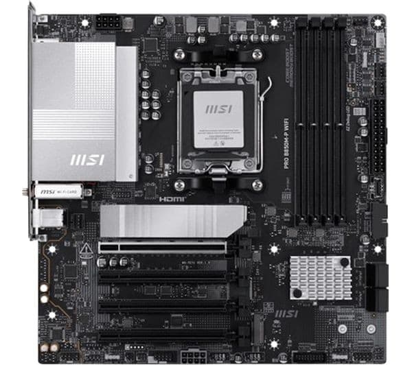 MSI PRO B850M-P WIFI AMD B850 Socket AM5 DDR5 Micro-ATX Motherboard