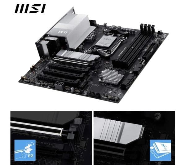 MSI PRO B850M-P WIFI AMD B850 Socket AM5 DDR5 Micro-ATX Motherboard - Image 3