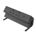 Fellowes Power Desk 2 Socket with 2 Power Sockets 1 USB-A & USB-C Ports Black thumbnail 1