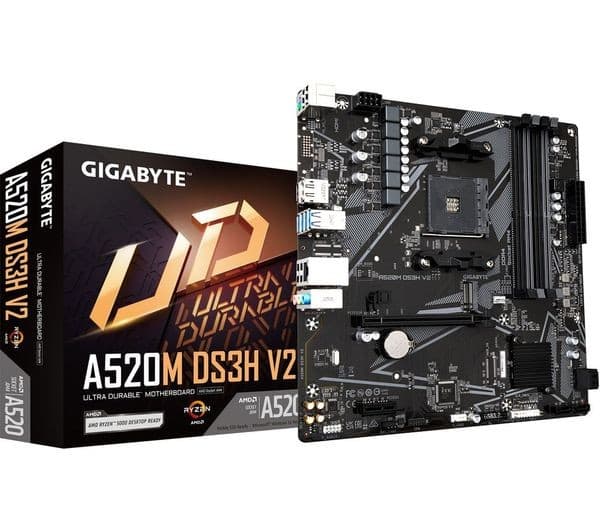GIGABYTE A520M DS3H V2 AM4 DDR4 Micro-ATX Motherboard - Image 3