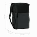 WENGER UrbanOne Roll-Top Backpack, Laptop Backpack with Roll-Top Closure, Fits Laptops up to 15.6 Inch, 25 L, Unisex, Black, 653890 thumbnail 4