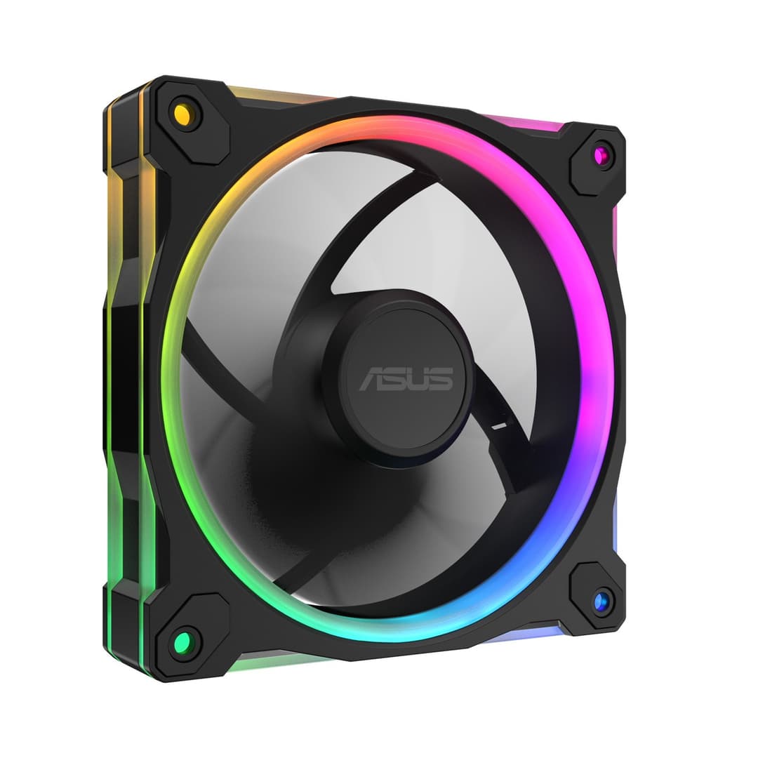 ASUS Prime MR120 ARGB 120mm Reverse PC Fan - Black - Image 4