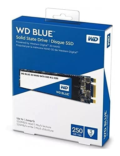 WD Blue 3D NAND SATA SSD WDS250G2B0B - SSD - 250 GB - internal - M.2 2280 - SATA 6Gb/s - Image 6