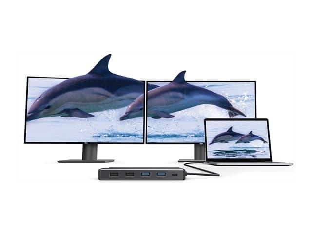 ALOGIC MV2 USB-C Dual Display DP Alt Mode Docking Station Black
