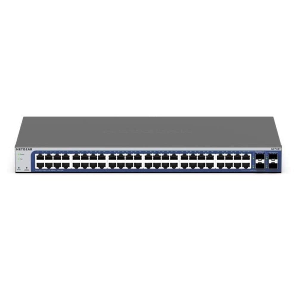 NETGEAR GS748Tv6 Smart Managed Gigabit Network Switch 48 Ports with 2 x 1G SFP and 2 x 1G Combo Ports