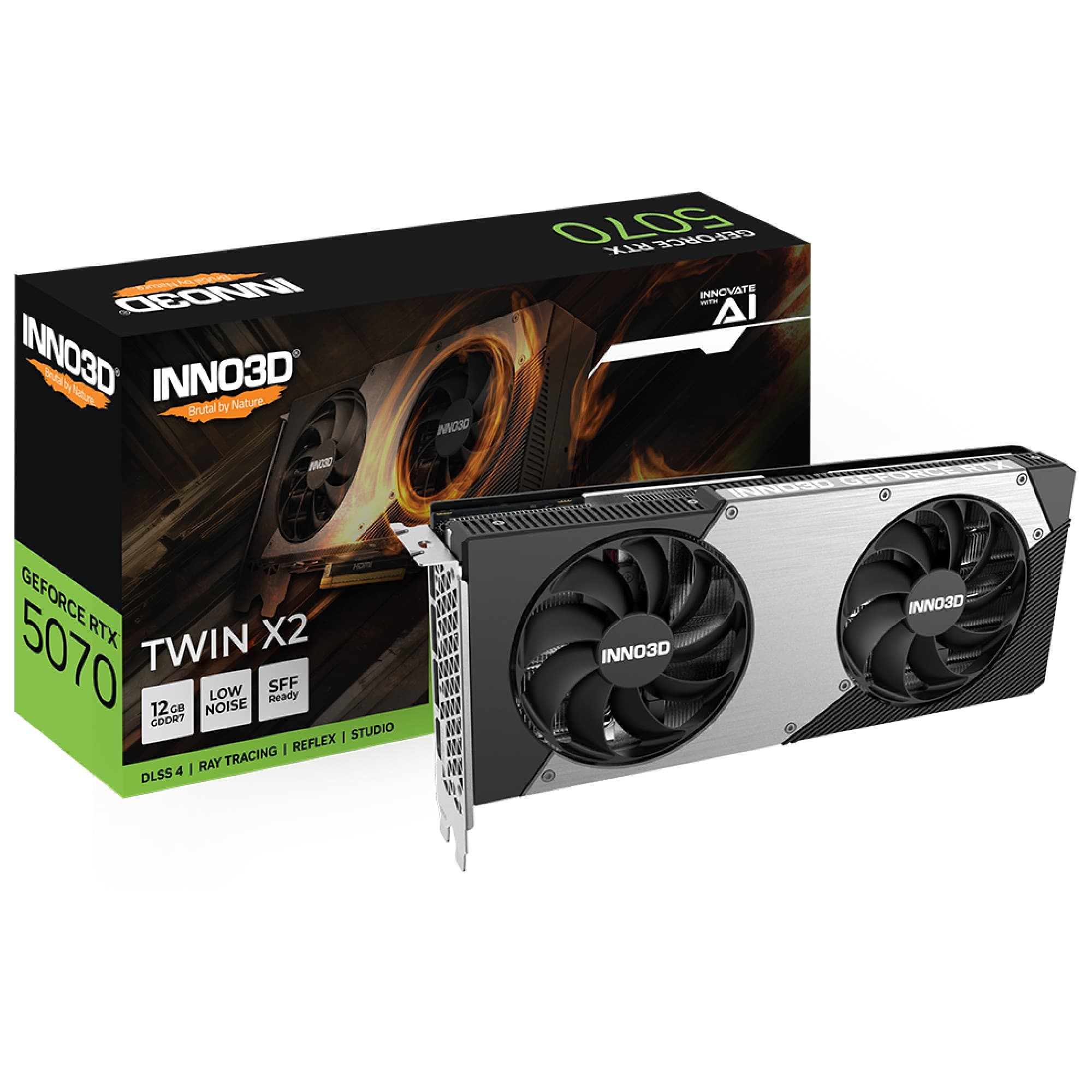 Inno3D GeForce RTX 5070 TWIN X2 12GB GDDR7 Graphics Card