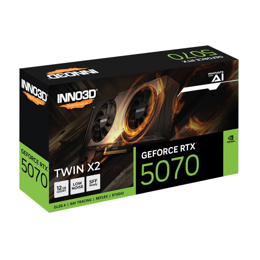 Inno3D GeForce RTX 5070 TWIN X2 12GB GDDR7 Graphics Card - Image 3