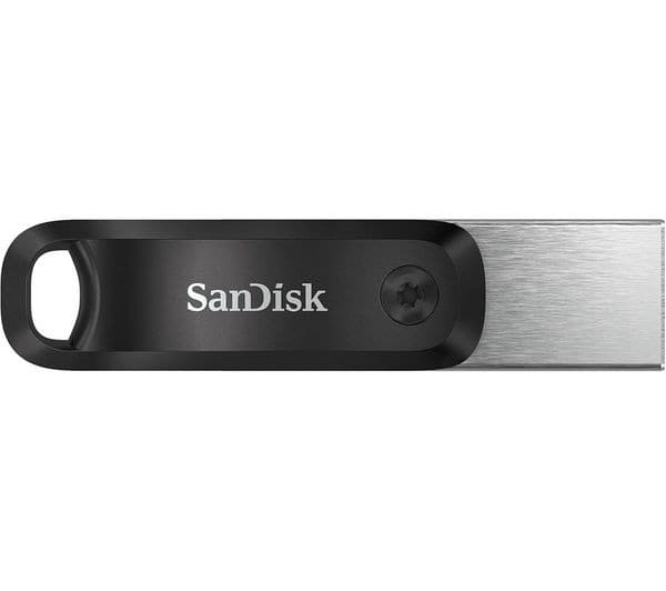 SANDISK iXpand Flash Drive Go USB 3.0 & Lightning Dual Memory Stick - 128 GB, Black