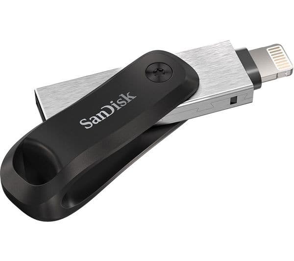 SANDISK iXpand Flash Drive Go USB 3.0 & Lightning Dual Memory Stick - 128 GB, Black - Image 3