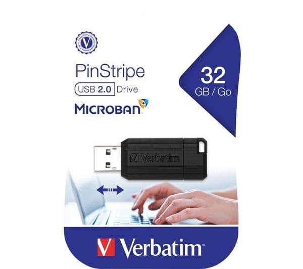 Verbatim PinStripe 32GB USB 2.0 Black - Image 4