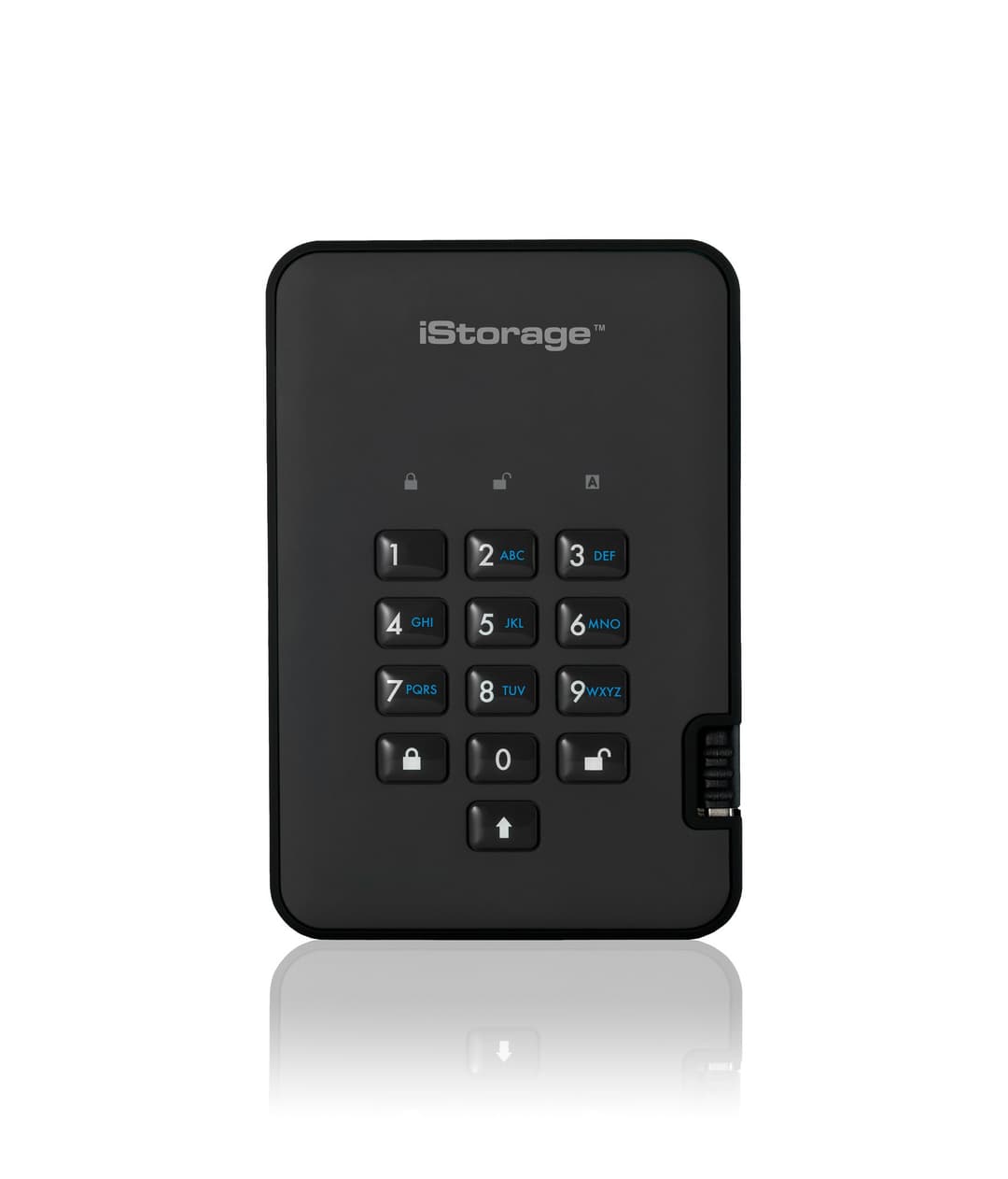 iStorage diskAshur² HDD 4TB Black | Secure Portable Hard Drive |AES-XTS 256-bit Hardware Encryption | PIN protected | OS & Platform Independent | TAA Compliant|Brute force hack defence | Dust/Water Resistant - Image 1