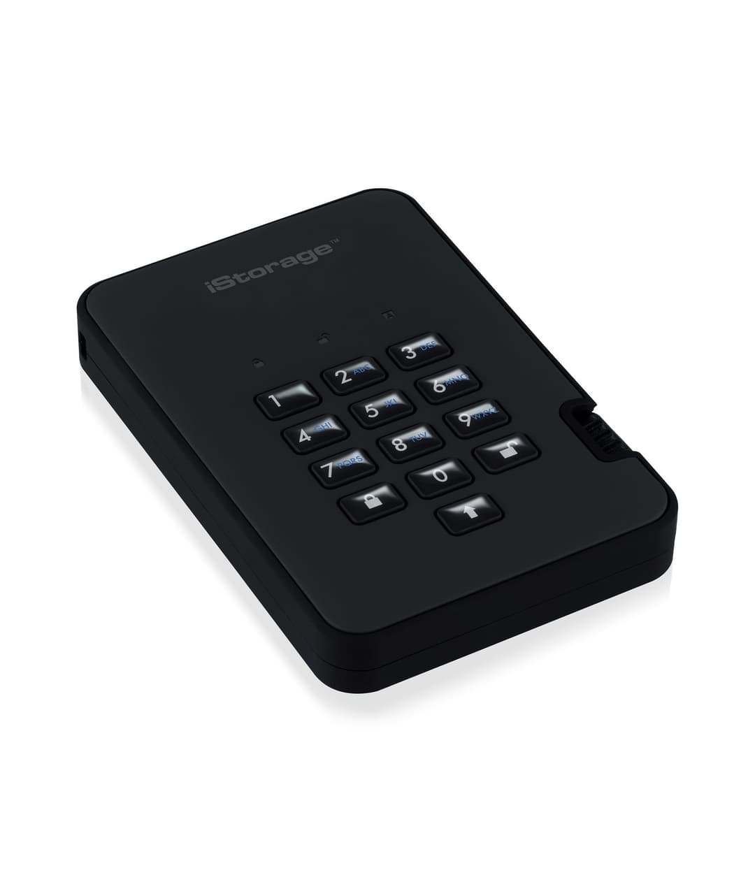 iStorage diskAshur² HDD 4TB Black | Secure Portable Hard Drive |AES-XTS 256-bit Hardware Encryption | PIN protected | OS & Platform Independent | TAA Compliant|Brute force hack defence | Dust/Water Resistant - Image 4