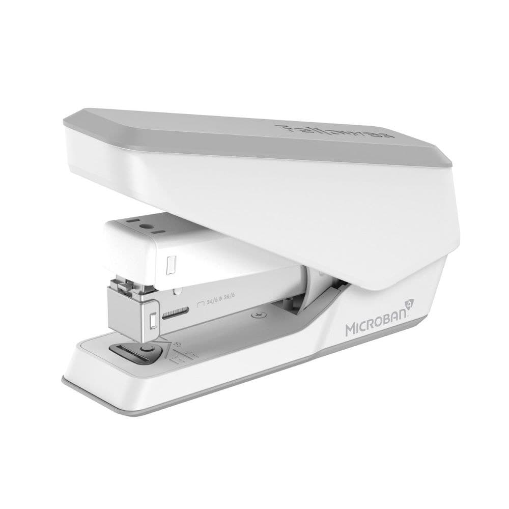 Fellowes LX840 25 Sheet Half Strip Easy Press Stapler - White - Image 1