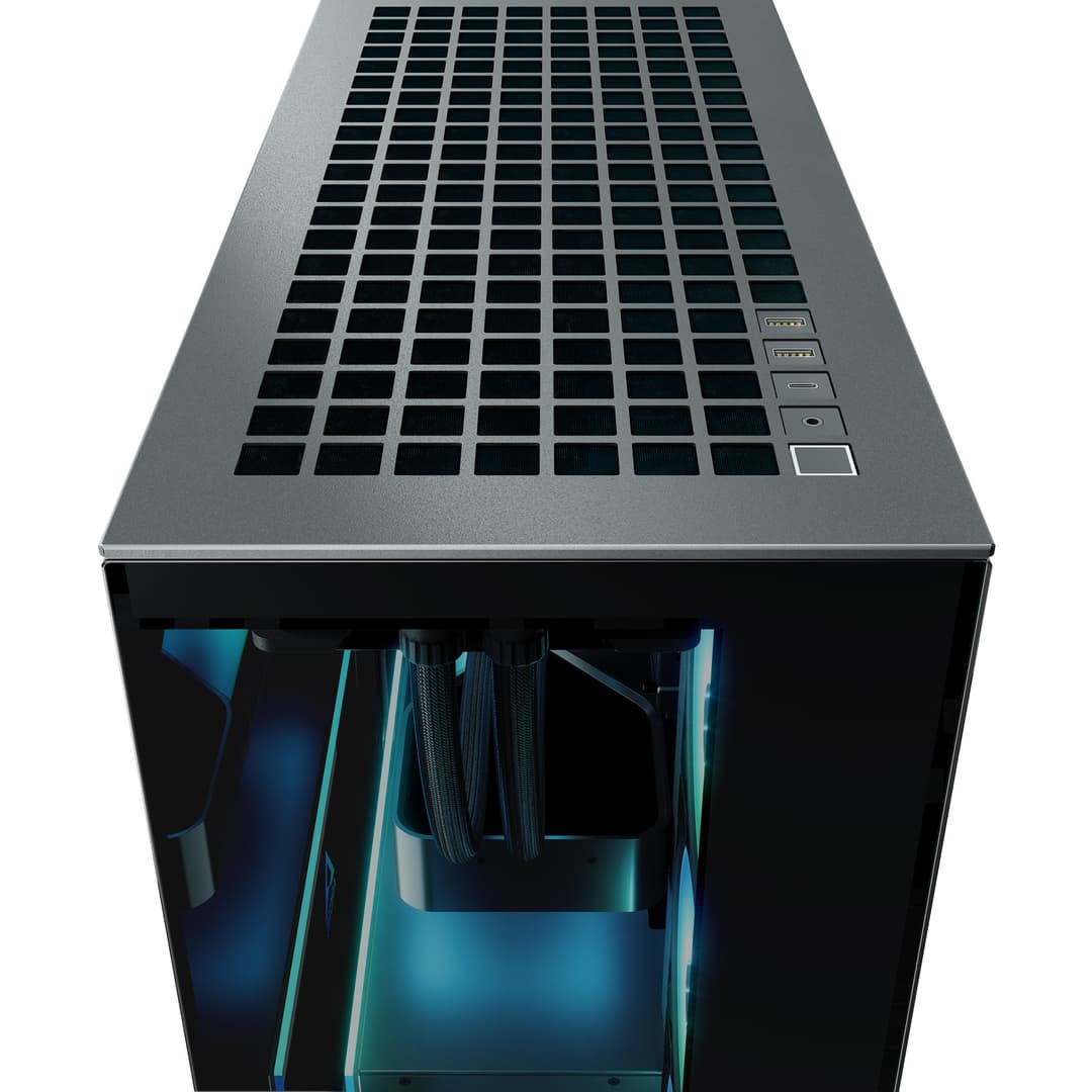 Arctic Xtender ARGB Tempered Glass E-ATX Mid Tower PC Case with 5 Pre-Installed ARGB Fans - Black - Image 7
