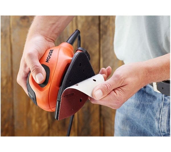 BLACK + DECKER BEW230-GB 55 W Mouse Sander - Orange & Black - Image 5