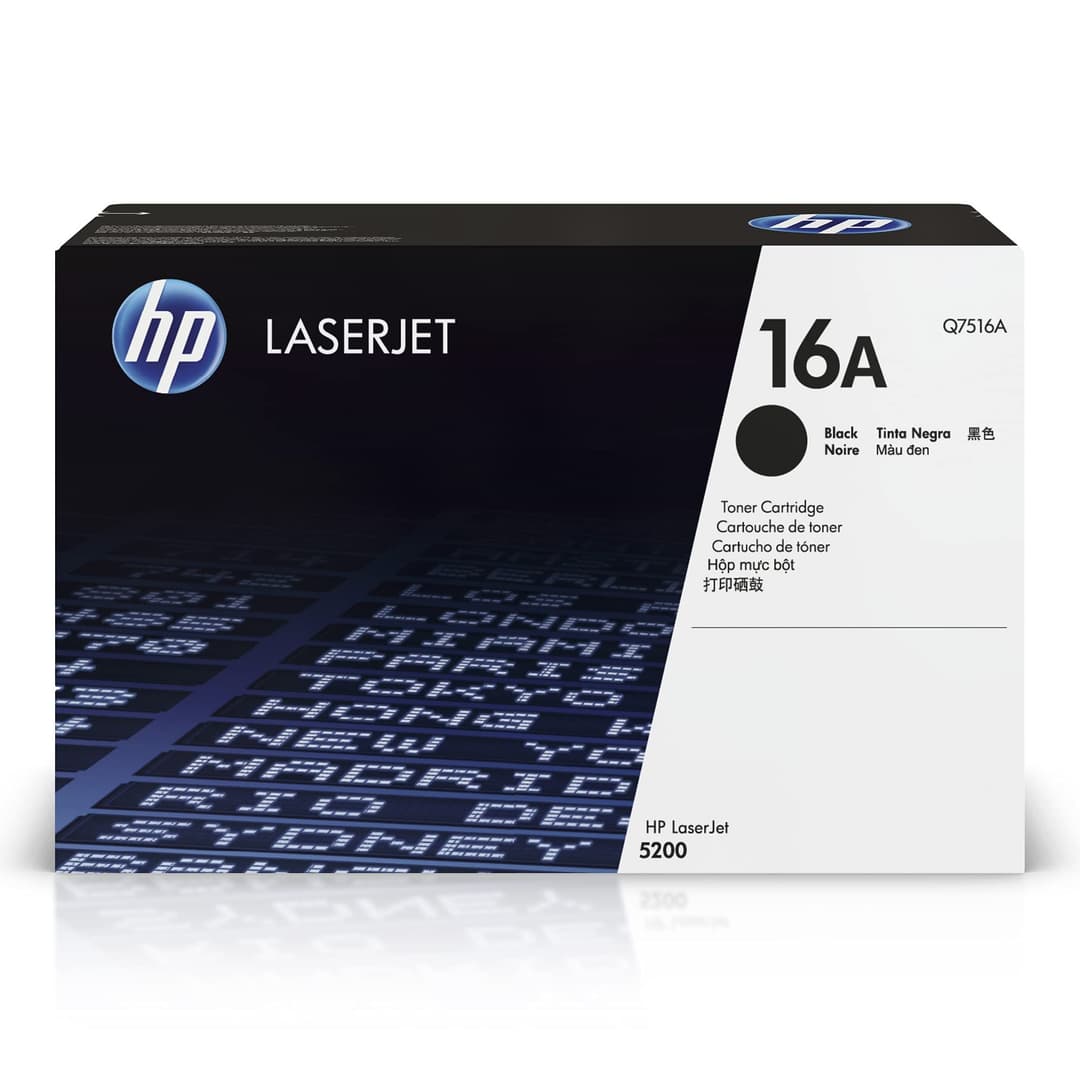 HP Q7516A 16A Original LaserJet Toner Cartridge - Black (12,000 Pages) - Image 1