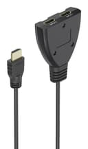 Hama 00205323 4K HDMI 2x1 Toggle Switch, 2x HDMI Socket to 1x HDMI Plug thumbnail 2