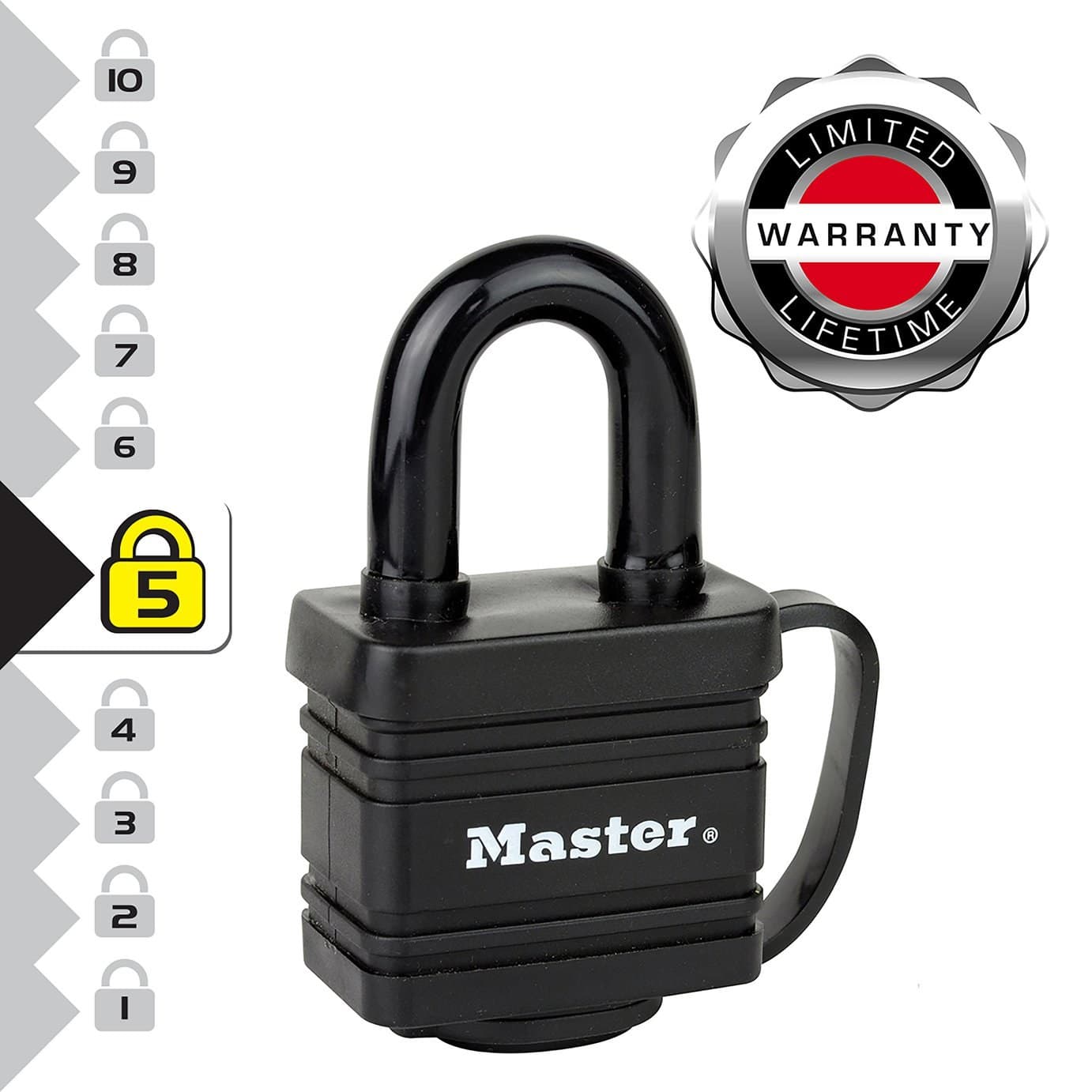 Master Lock 40d Steel Round Padlock - Security Rating 6 - Sealed