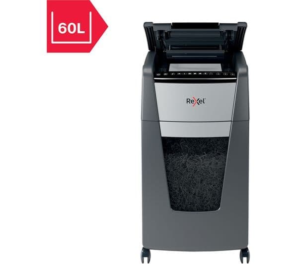 REXEL Optimum AutoFeed+ 300X Cross Cut Paper Shredder - Image 3