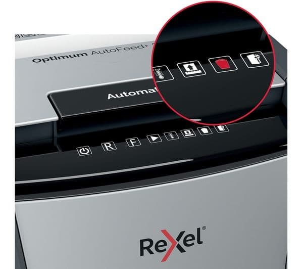 REXEL Optimum AutoFeed+ 300X Cross Cut Paper Shredder - Image 10