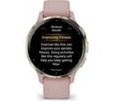 Garmin Venu 3S GPS Smartwatch 41mm, Soft Gold Bezel with Dust Rose Silicone Band thumbnail 2