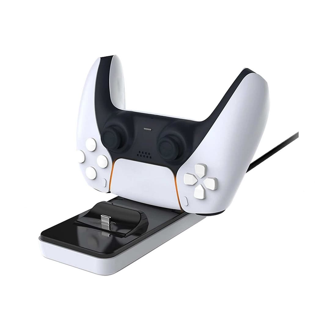 PS5 Dual Charging Dock Black and White - Image 1