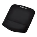 Fellowes PlushTouch Mouse Mat with Wrist Support - Microban Antibacterial Protection, Non-Slip Rubber Base - Black 9252003 thumbnail 1
